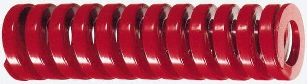 Dayton Lamina - 2" Hole Diam, 1" Rod Diam, 3" Free Length, Red Die Spring - 193 Lb Max Deflection, 0.9" Max Deflection, Heavy Duty, Chromium Vanadium Steel - Eagle Tool & Supply