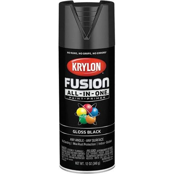 Krylon - Spray Paints Type: Acrylic Enamel Spray Paint Color: Black - Eagle Tool & Supply
