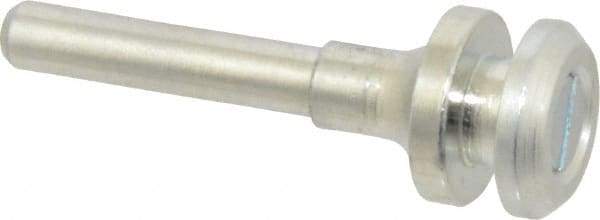 Value Collection - 3/8" Hole, Wheel Mandrel - 2-1/8" OAL, 3/8" Max Wheel Width, 1/4" Shank Diam - Eagle Tool & Supply