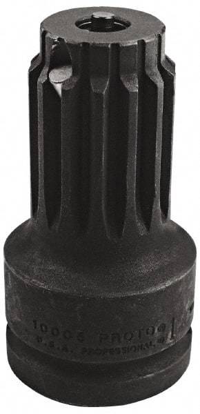 Proto - No. 5 Spline Male 1 Female Impact Drive Adapter - 4-1/2" OAL - Eagle Tool & Supply