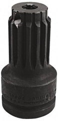 Proto - No. 5 Spline Male 1 Female Impact Drive Adapter - 4-1/2" OAL - Eagle Tool & Supply