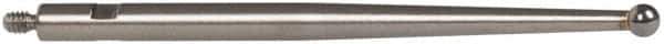 TESA Brown & Sharpe - 2mm Ball Diam, Carbide, Ball Test Indicator Contact Point - 1-7/16" Contact Point Length, Use with Brown & Sharpe BesTest 599 Series - Eagle Tool & Supply