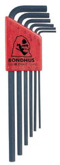 Bondhus - 6 Piece L-Key Hex Key Set - Eagle Tool & Supply