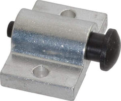 Vlier - 1-1/2" Base Width, 3/16" Stroke Len, 9/16" Stop Head OD, 1-1/8" Btw Mt Hole Ctrs, 7/8" Btw Mt Hole & Edge, Round Spring Locating Stop - 1" Body Len x 1-1/2" Body Width, 5/16" Base Thickness, 2 Lb Init, 14 Lb Mid, 25.9 Lb Final End Force - Eagle Tool & Supply