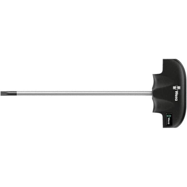 Wera - T6 Torx Driver - 4" Blade Length, 5" OAL, Ergonomic Handle, Chrome Plated Steel - Eagle Tool & Supply