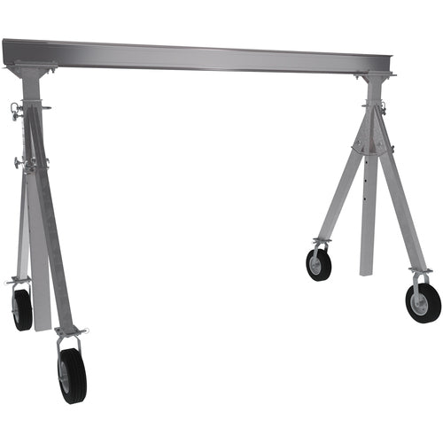 Aluminum Gantry Crane W/Pnu Caster 12 × 8 - Exact Industrial Supply