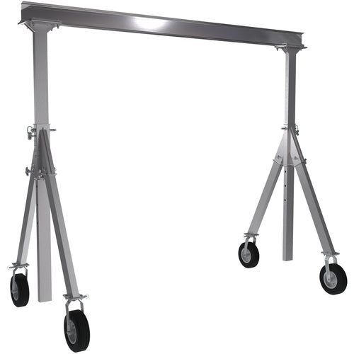 Aluminum Gantry Crane W/Pnu Caster 8 × 10 - Exact Industrial Supply