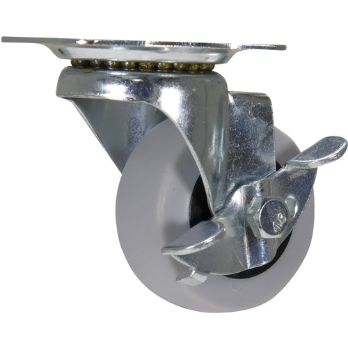 2 × 4/5 TPR - Swivel W/Brake - Exact Industrial Supply