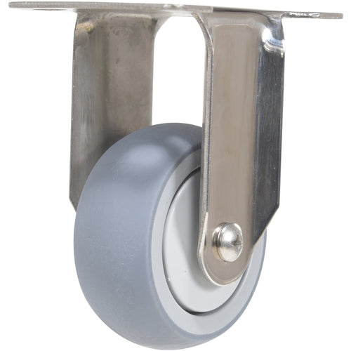 3 × 1 TPR SS Rig Rigid Caster - Exact Industrial Supply