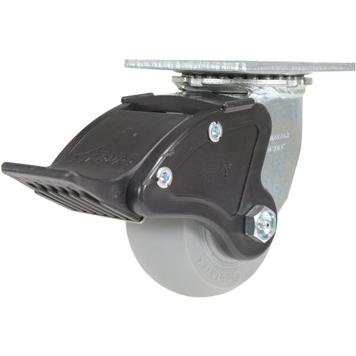 4 × 2 Polyolefin Swivel W/ Total Brake - Exact Industrial Supply