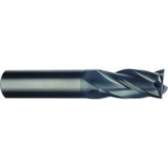 20mm Dia. x 104mm Overall Length 4-Flute Square End Solid Carbide SE End Mill-Round Shank-Center Cut-AlTiN - Eagle Tool & Supply