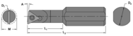 .360" Min - .500" SH - 4-1/16" OAL - Carbide Shank Boring Bar - Eagle Tool & Supply