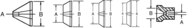 Type III; Style 1 Bell Head - Live Center Adaptor - Eagle Tool & Supply