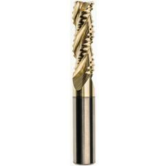 6 x 6 x 18 x 63mm 0.5mm Radius 3 Flute Carbide M233 Streaker Roughing End Mill-ZrN - Eagle Tool & Supply