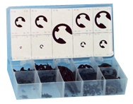 "E" Clip Assortment - 1/16 thru 7/8 Dia - Eagle Tool & Supply