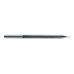 1/32 Dia. x 2-1/2 Overall Length 3-Flute Square End Solid Carbide SE End Mill-Round Shank-Center Cut-Amorphous Diamond - Eagle Tool & Supply