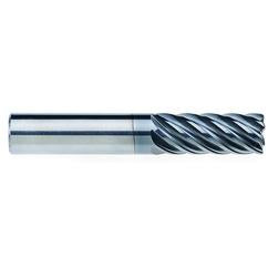 1/2" Dia. - 1-1/4" LOC - 3" OAL - 7 FL Carbide End Mill - AlCrNx - Eagle Tool & Supply
