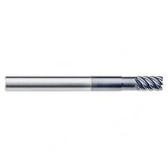 1/2" Dia. - 5/8" LOC - 3" OAL - .030 Radius 6 FL Carbide End Mill-Uncoated - Eagle Tool & Supply