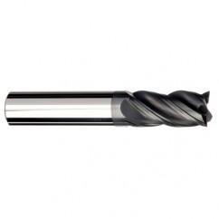 3/8 Dia. x 3 Overall Length 4-Flute Square End Solid Carbide SE End Mill-Round Shank-Center Cut-AlCrN-X - Eagle Tool & Supply