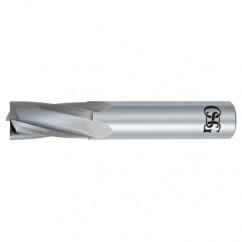 1" Dia. - 4" OAL - Bright CBD - Slow Spiral HP End Mill - 4 FL - Eagle Tool & Supply