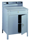 34-1/2" W x 29" D x 53" H - Foreman's Desk - Closed Type - w/Lockable Cabinet (w/Shelf) & Drawer - Eagle Tool & Supply