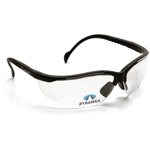 1.5 Magnification Safety Glasses- Clear Lens, Black Frame V2 Reader Style - Eagle Tool & Supply