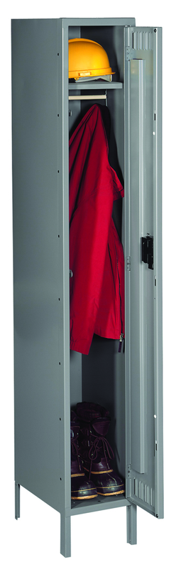 12"W x 18"D x 12"H (72" Total Hgt) 6 High, Box (6 Opns) Knocked-Down, w/6" Legs, 1 Wide - Eagle Tool & Supply