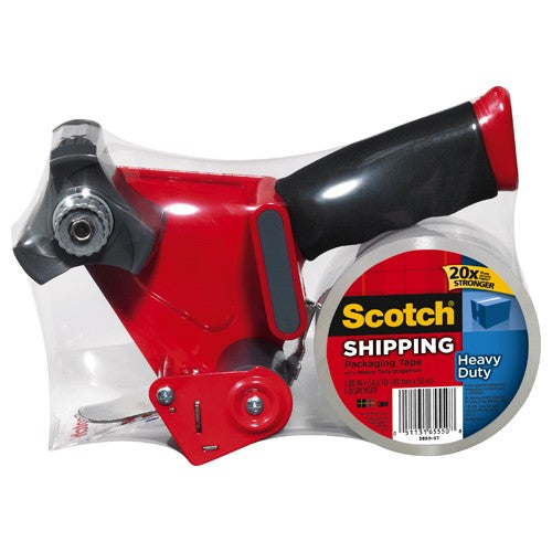 Scotch Heavy Duty Shipping Packaging Tape 3850-ST-SRM 1.88″ × 54.6 yd (48 mm × 50 m) Heavy Duty Dispenser - Eagle Tool & Supply
