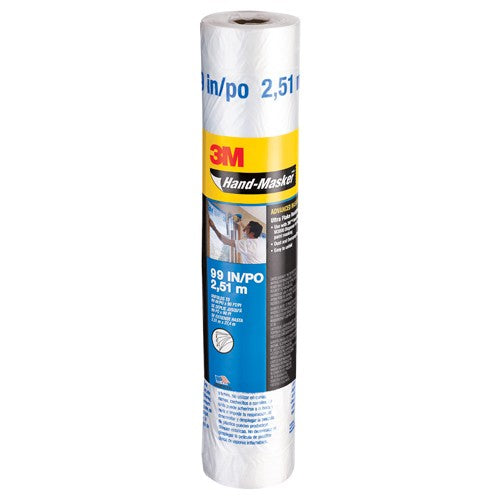 3M Hand-Masker Advanced Masking Film AMF99 99″ × 90 ft x .35 mil (2.51 m × 27.4 m x .00889 mm) - Eagle Tool & Supply