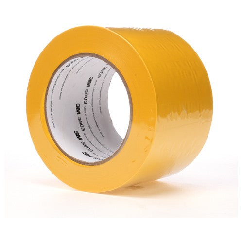3M Vinyl Duct Tape 3903 Yellow 3″ × 50 yd 6.5 mil 18 per case Individually Wrapped Conveniently Packaged - Eagle Tool & Supply