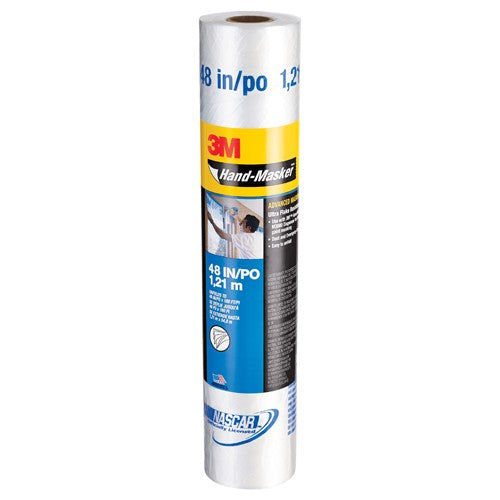 3M Hand-Masker Advanced Masking Film AMF48 48″ × 180 ft x .35 mil (1.21 m × 54.8 m x .00889 mm) - Eagle Tool & Supply