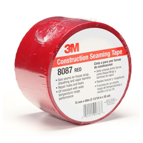 72 mm × 50 m Construction Seaming Tape Red Alt Mfg # 91776 - Eagle Tool & Supply