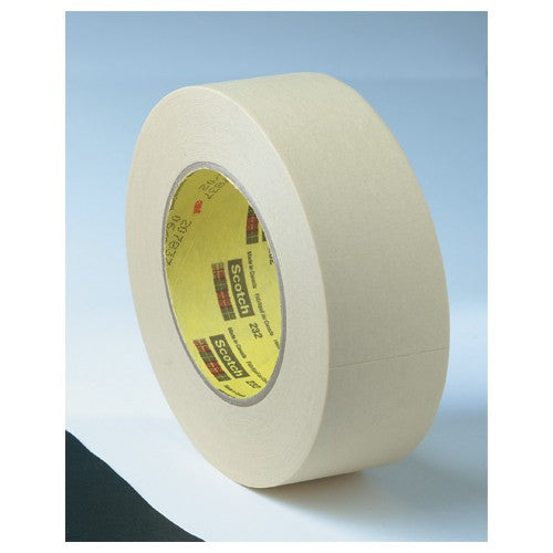 3M High Performance Masking Tape 232 Tan 36 mm × 55 m 6.3 mil - Eagle Tool & Supply