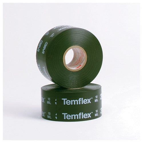 3M Temflex Vinyl Corrosion Protection Tape 1100 2″ × 100 ft Printed Black - Eagle Tool & Supply
