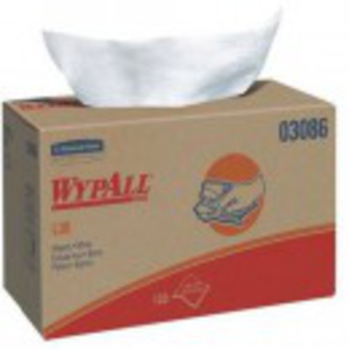 Dry Wipe, WYPALL L30, 9 3/4 in × 10 in, Number of Sheets 120, White - Eagle Tool & Supply