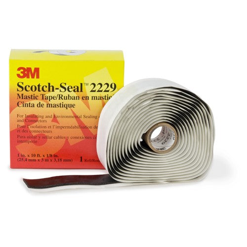 3M Scotch-Seal Mastic Tape Compound 2229 1″ × 10 ft Black - Eagle Tool & Supply