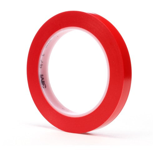3M Vinyl Tape 471 Red 1/2″ × 36 yd 5.2 mil - Eagle Tool & Supply