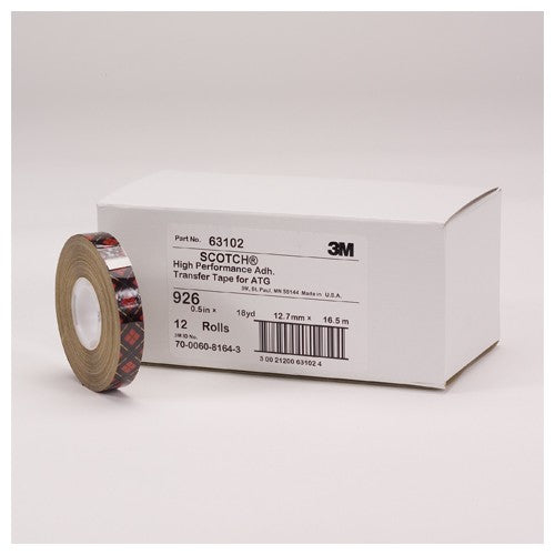 Scotch ATG Adhesive Transfer Tape 926 Clear 1/4″ × 36 yd 5 mil - Eagle Tool & Supply