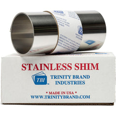 Metal Shim Stock: Roll, 0.0090" Thick, 100" Long, 6" Wide, Stainless Steel