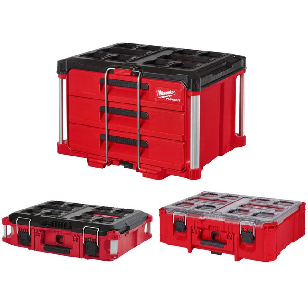 Tool Boxes, Cases & Chests; Type: Tool Box; Overall Weight Capacity: 50; Locking Mechanism: Padlock; Color: Red, Black; Material: Polymer