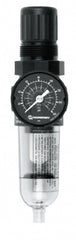 FRL Combination Unit: 1/8 NPT, Miniature, 1 Pc Filter/Regulator with Pressure Gauge