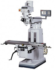 10" x 54" Knee Milling Machine: 3 hp, Variable Speed Pulley, 3 Phase