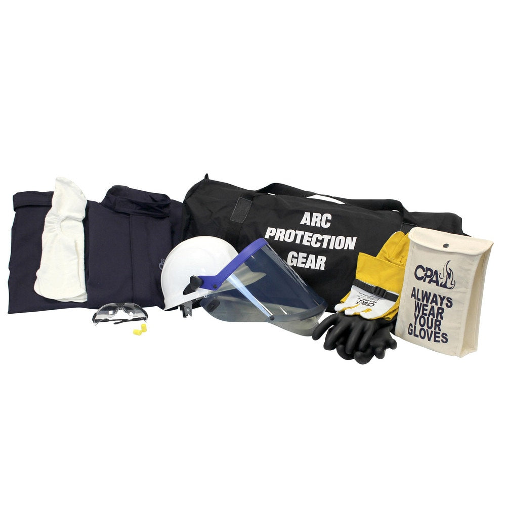 Arc Flash Clothing Kit: Size Small, Cotton, Bib Overalls, Hoods & Jacket