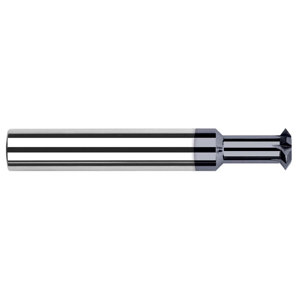 Double-Angle Cutters; Connection Type: Shank; Cutter Material: Solid Carbide; Included Angle: 45.00; Cutter Diameter (Inch): 3/16; Cutting Width (Decimal Inch): 0.0390