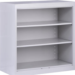 Bookcases; Overall Height: 36 in; Overall Width: 36; Overall Depth: 18; Material: Steel; Color: Dove Gray; Shelf Weight Capacity: 200; Mobility: No; Modular: No