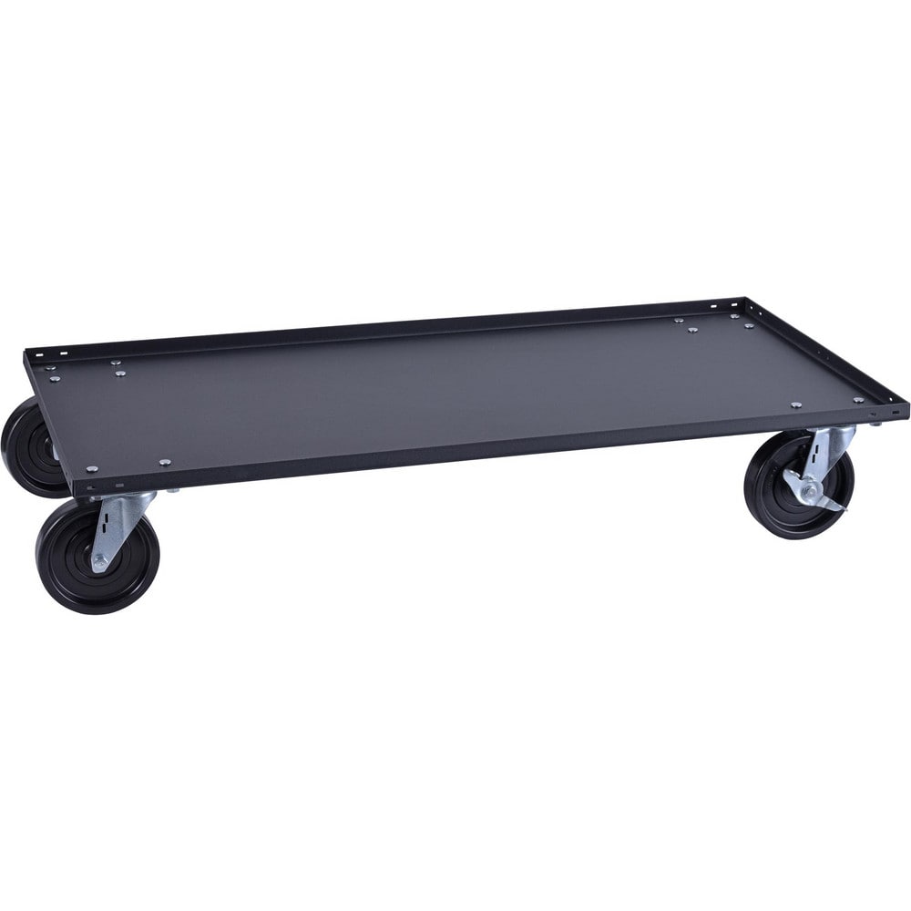 Cabinet Components & Accessories; Accessory Type: Caster Base; For Use With: All Sandusky 46" Wide Cabinets; Overall Depth: 24 in; Overall Height: 6 in; Material: Steel; Load Capacity: 1200 lb; Color: Black; Overall Width: 46 in