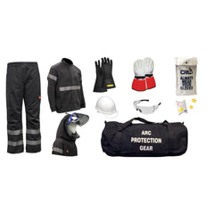 Arc Flash Clothing Kit: Size X-Large, Cotton, Jacket, Pants & Hoods