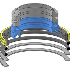 2-1/4" Rod, 3" Bore, Cylinder Kit