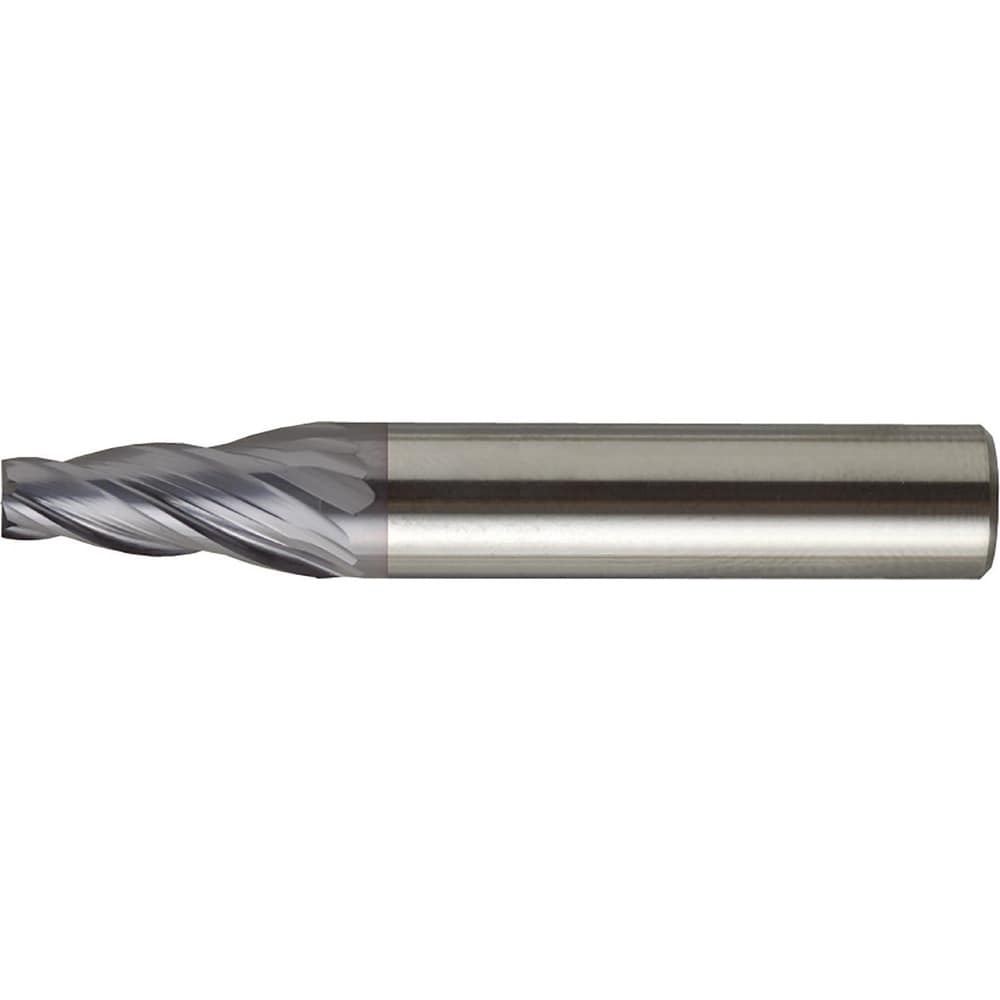 Tapered End Mill: 0.5 deg Angle per Side, 10.00 mm Small Dia, 35.00 mm LOC, 2 Flute, Square End