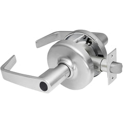 Lever Locksets; Lockset Type: Entrance; Key Type: Keyed Different; Back Set: 2-3/4; Cylinder Type: Less Core; Material: Metal; Door Thickness: 1-3/8 to 1-3/4; Finish: Satin Chrome